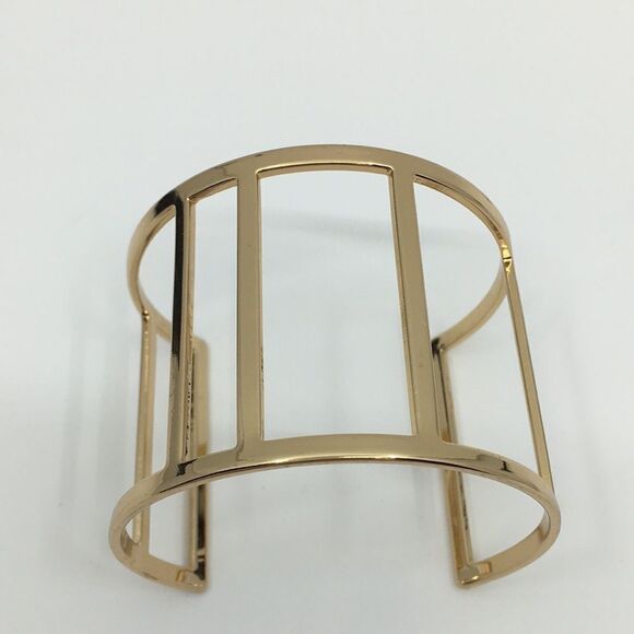 Gold tone cuff bracelet - Picture 3 of 12